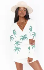 Gilligan Sweater ~ Palm Tree Knit(XS)