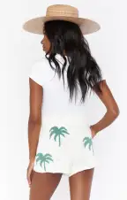Boardwalk Shorts ~ Palm Tree Knit(XS)