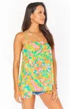 Missy Tank ~ Twiggy Tulips(XS)