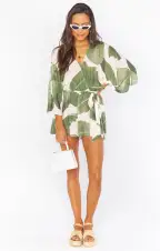 Lo Romper ~ Queen Palms(XS)
