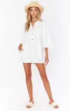Horton Romper ~ White Linen(XS)