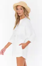 Horton Romper ~ White Linen(XS)