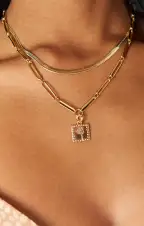 LUV AJ x SIVAN AYLA Barcelona Necklace ~ Gold(OS)