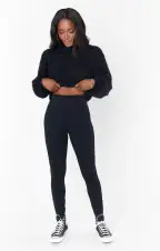 SPANX Ponte Ankle Leggings ~ Classic Black(S)