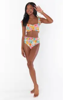 Regatta Ruffle Top ~ Flower Market(XS)