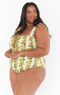 Lucia One Piece ~ Citrus in Georgia Rib(XS)
