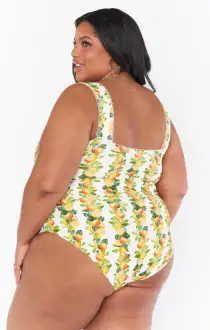 Lucia One Piece ~ Citrus in Georgia Rib(XS)