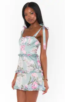 Lady Corset Mini Dress ~ Primavera Floral(XS)