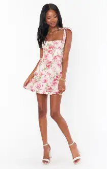 Lady Corset Mini Dress ~ Garden Romantic(XS)