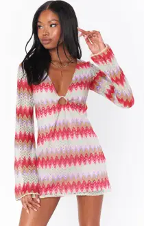Monte Carlo Romper ~ Riviera Zigzag Crochet(XS)