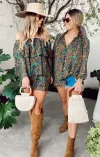 Triple Decker Romper ~ Original Peacock(XS)