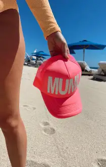 MUMU Trucker Hat ~ Neon Pink(OS)