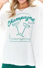 Travis Tee ~ Champagne Club Graphic(XS)