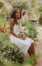 Verona Cowl Dress ~ Ivory Luxe Satin(XXS)