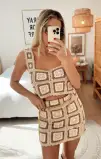Virgo Crop Top ~ Tan Square Crochet(XS)