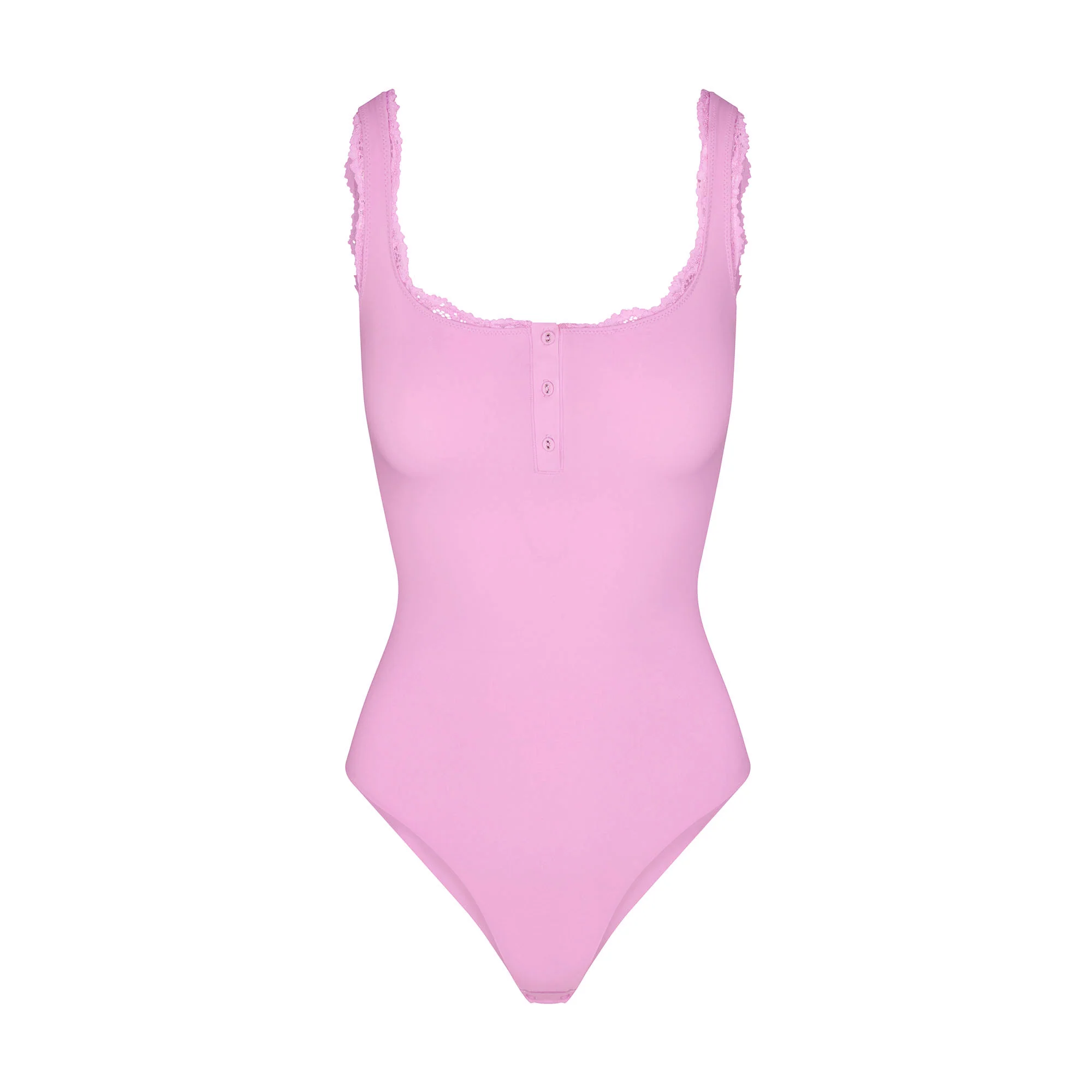 FITS EVERYBODY LACE HENLEY BODYSUIT