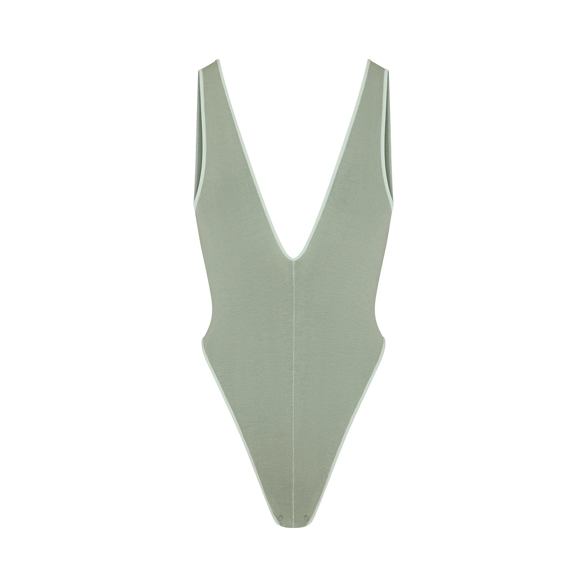 SEAMLESS MODAL DEEP PLUNGE BODYSUIT