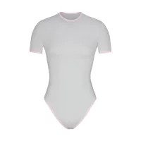 FITS EVERYBODY CONTRAST TRIM T-SHIRT BODYSUIT