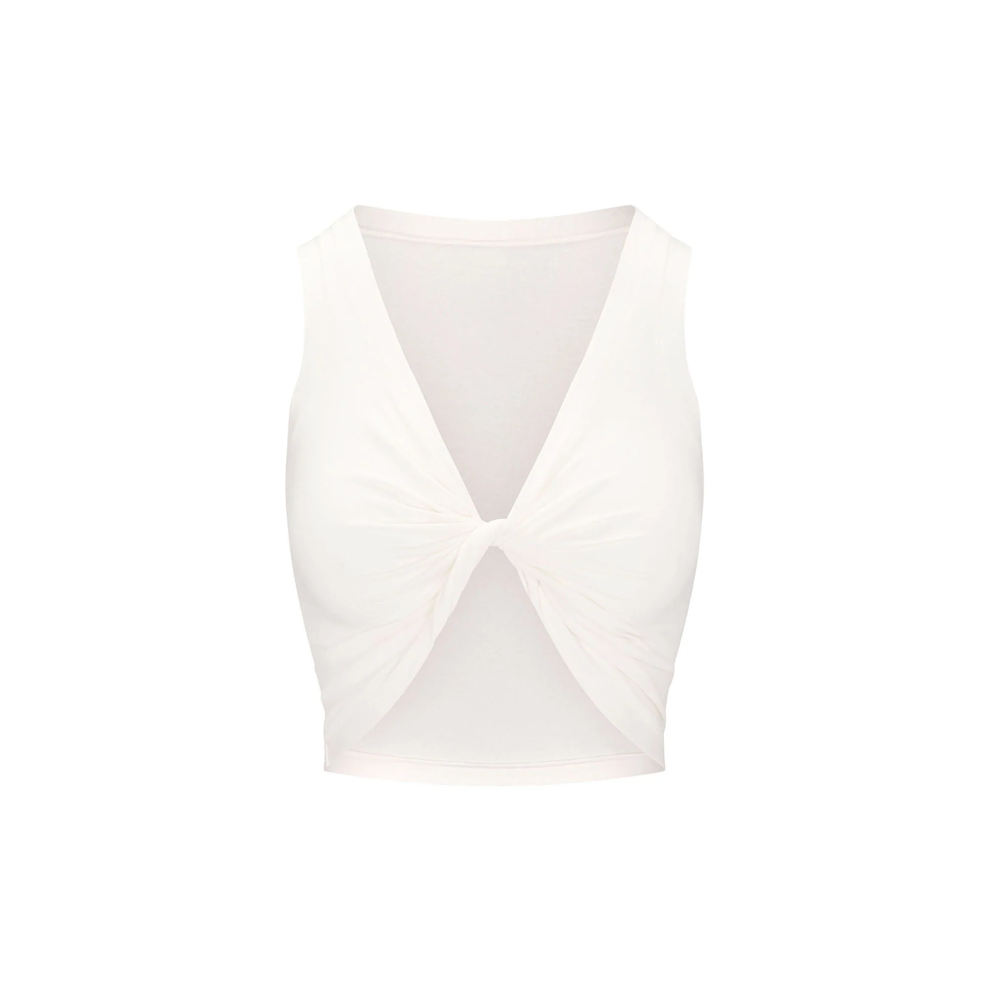 COTTON TWIST CROPPED TANK