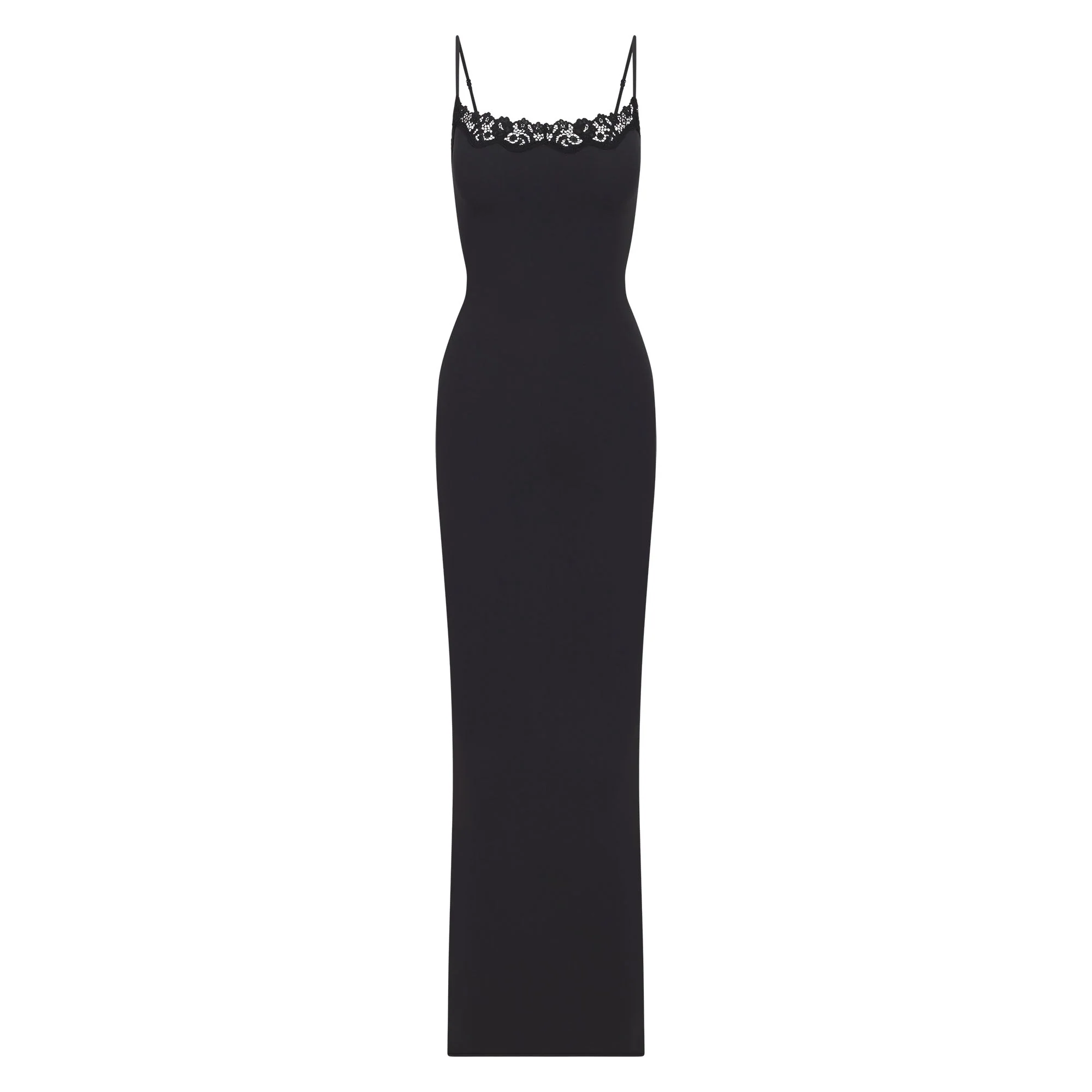 FITS EVERYBODY LACE LONG SLIP DRESS