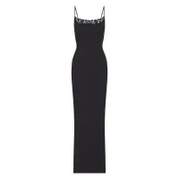 FITS EVERYBODY LACE LONG SLIP DRESS