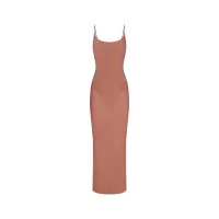 MILKY SHEER LOW BACK LONG DRESS