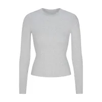 COTTON RIB LONG SLEEVE T-SHIRT