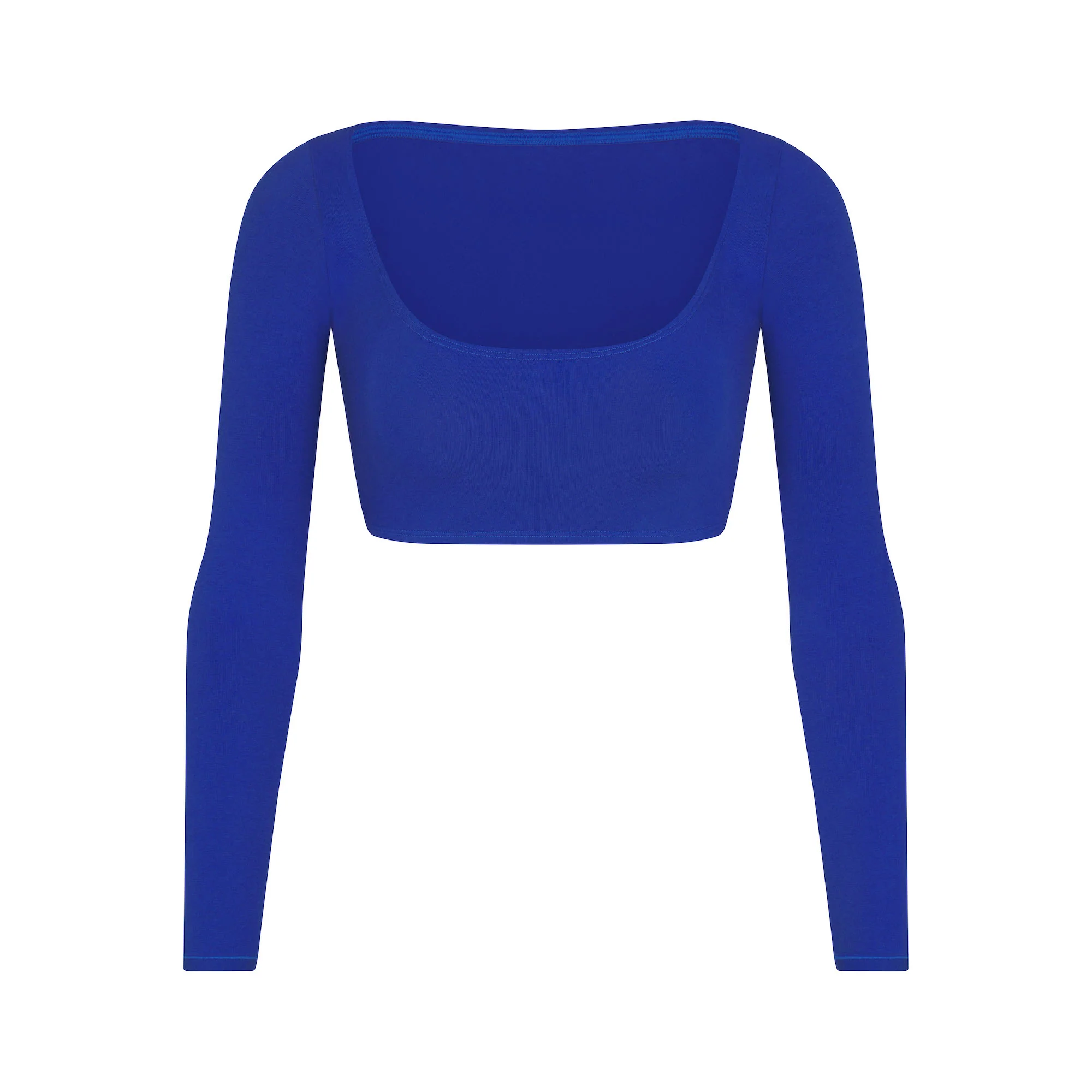 COTTON JERSEY SUPER CROPPED LONG SLEEVE