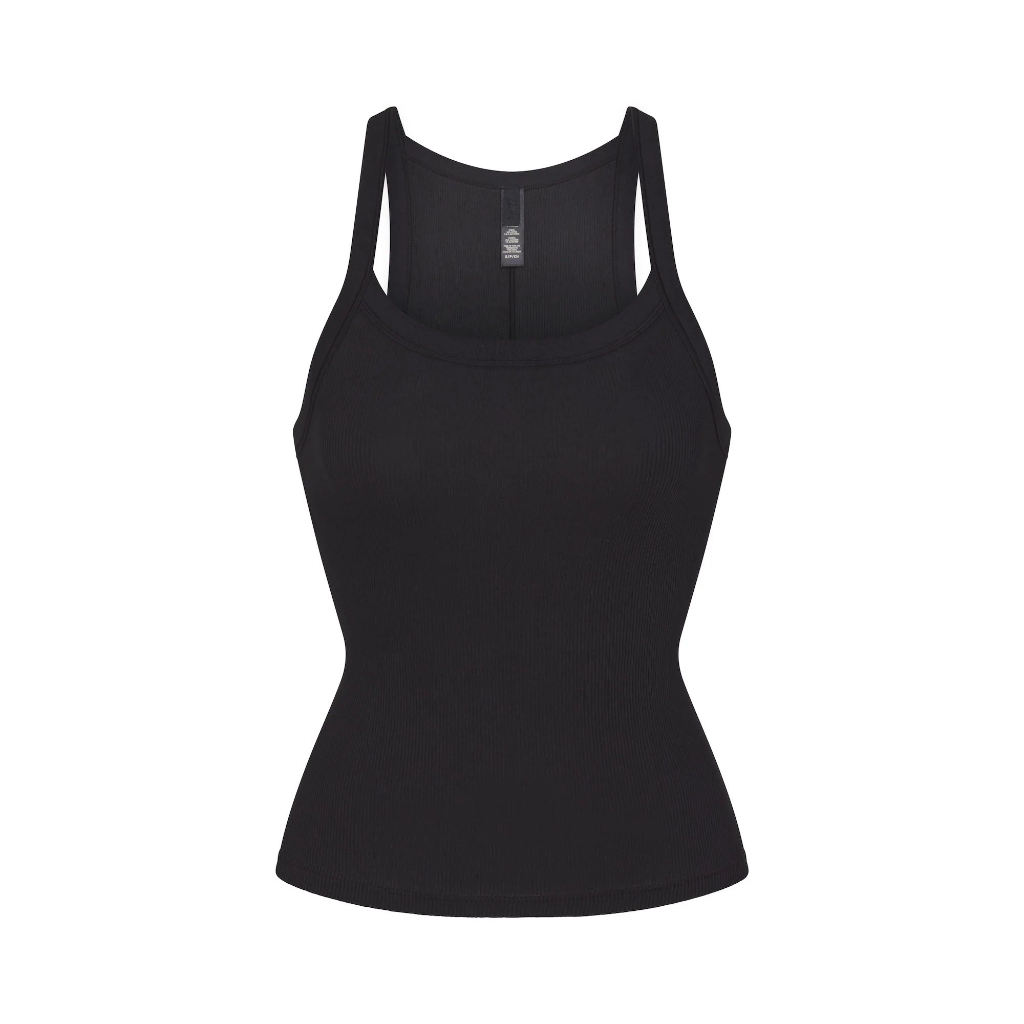 COTTON RIB SCOOP TANK