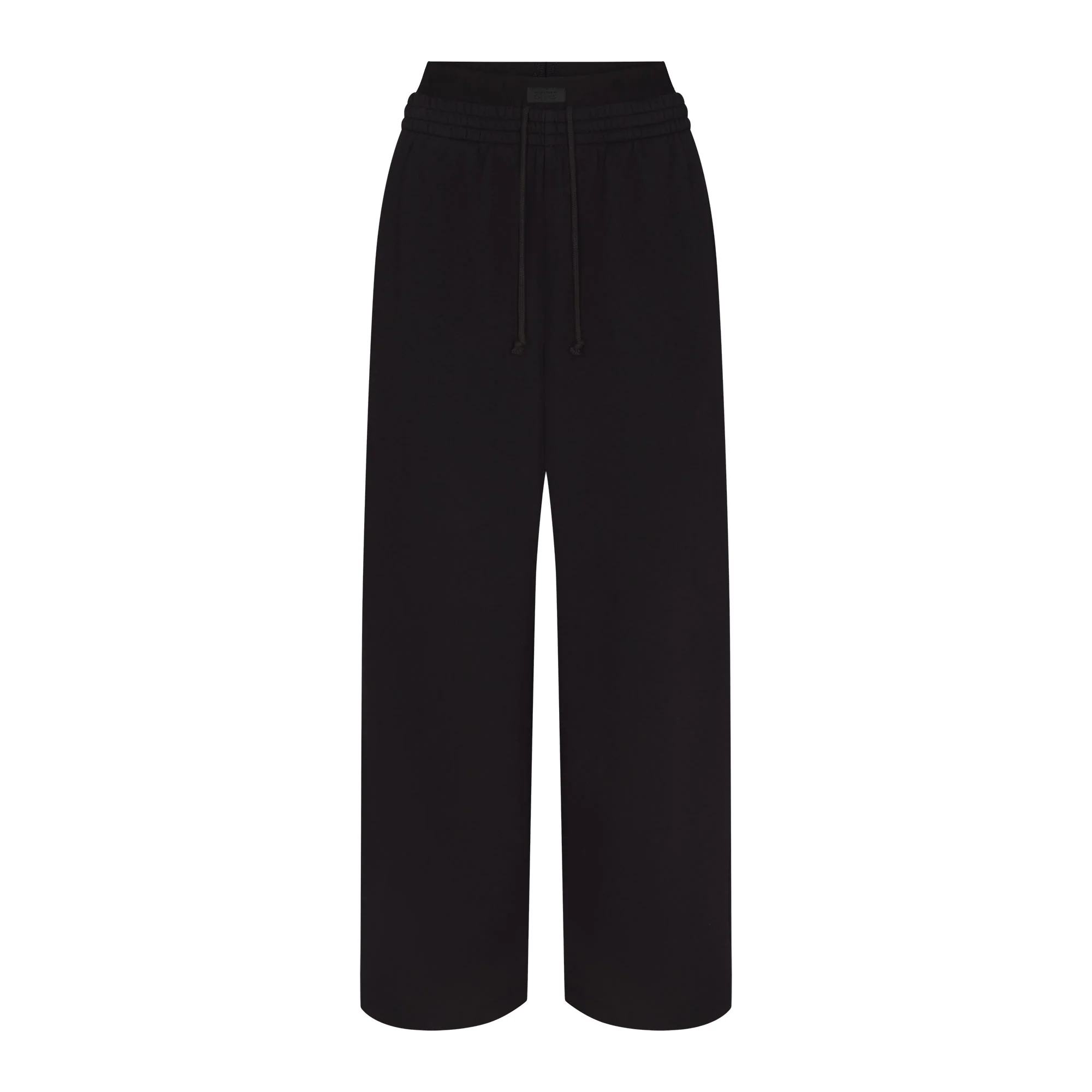 COTTON FLEECE OVERSIZED DOUBLE WAISTBAND PANT