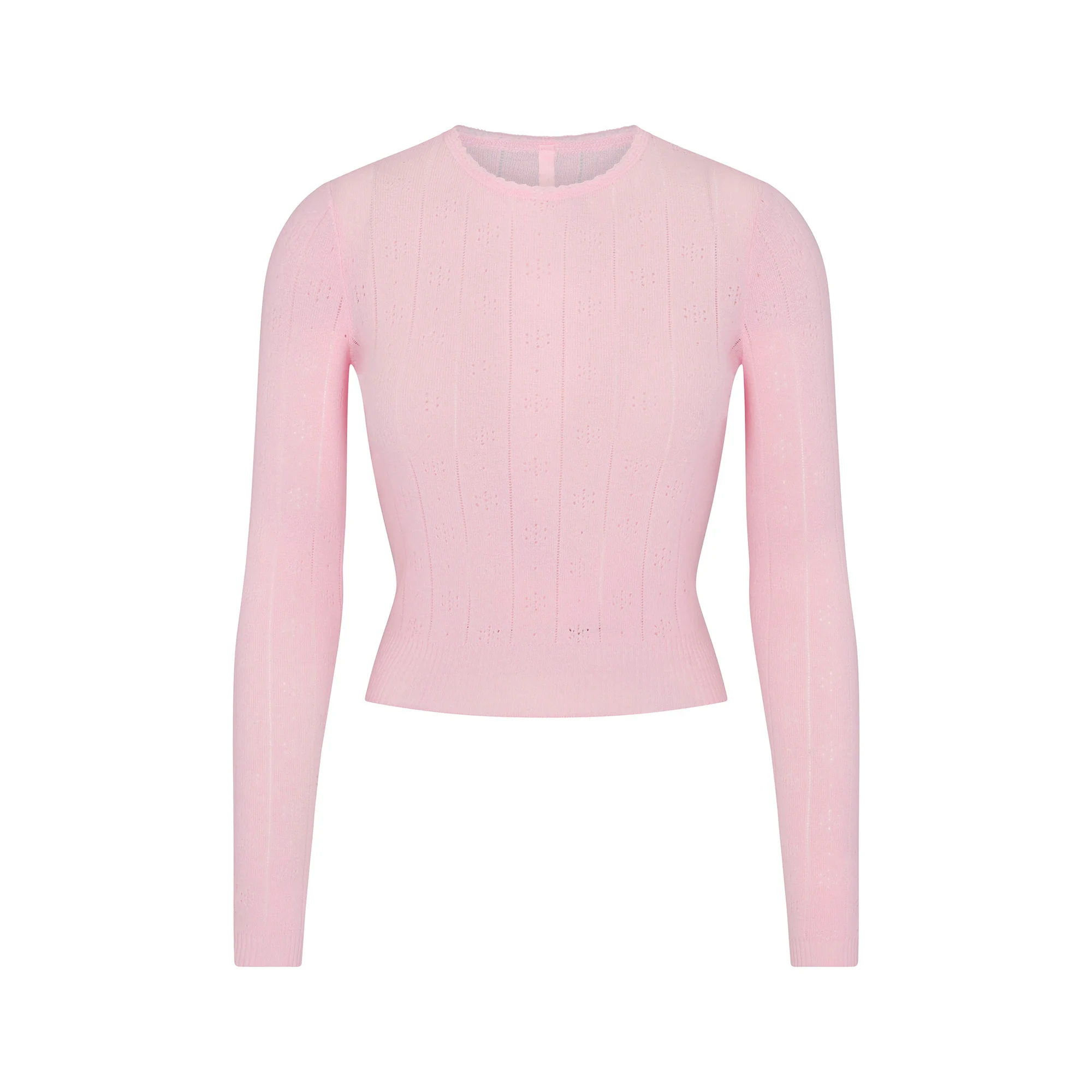 SWEATER POINTELLE LONG SLEEVE TOP