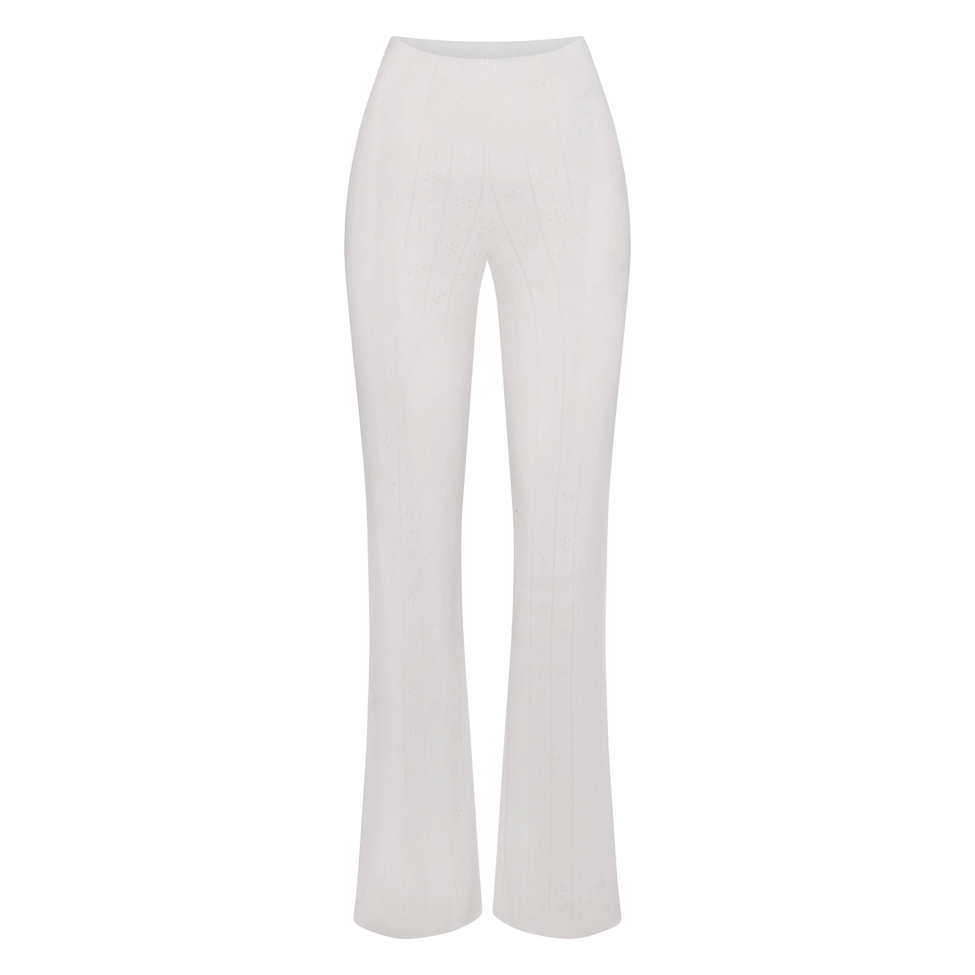 SWEATER POINTELLE STRAIGHT LEG PANT