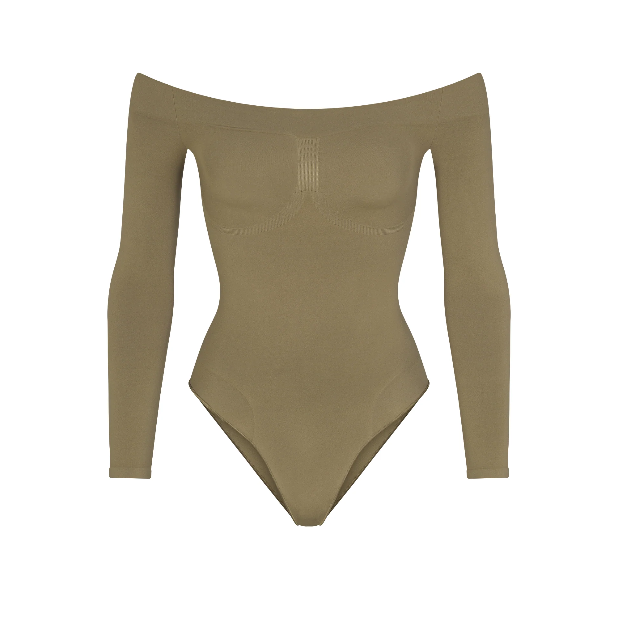 SEAMLESS SCULPT OFF THE SHOULDER BRIEF BODYSUIT