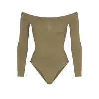 SEAMLESS SCULPT OFF THE SHOULDER BRIEF BODYSUIT