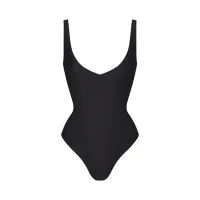 SKIMS BODY UNLINED PLUNGE THONG BODYSUIT