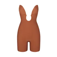 DEEP PLUNGE SHAPEWEAR MID THIGH BODYSUIT