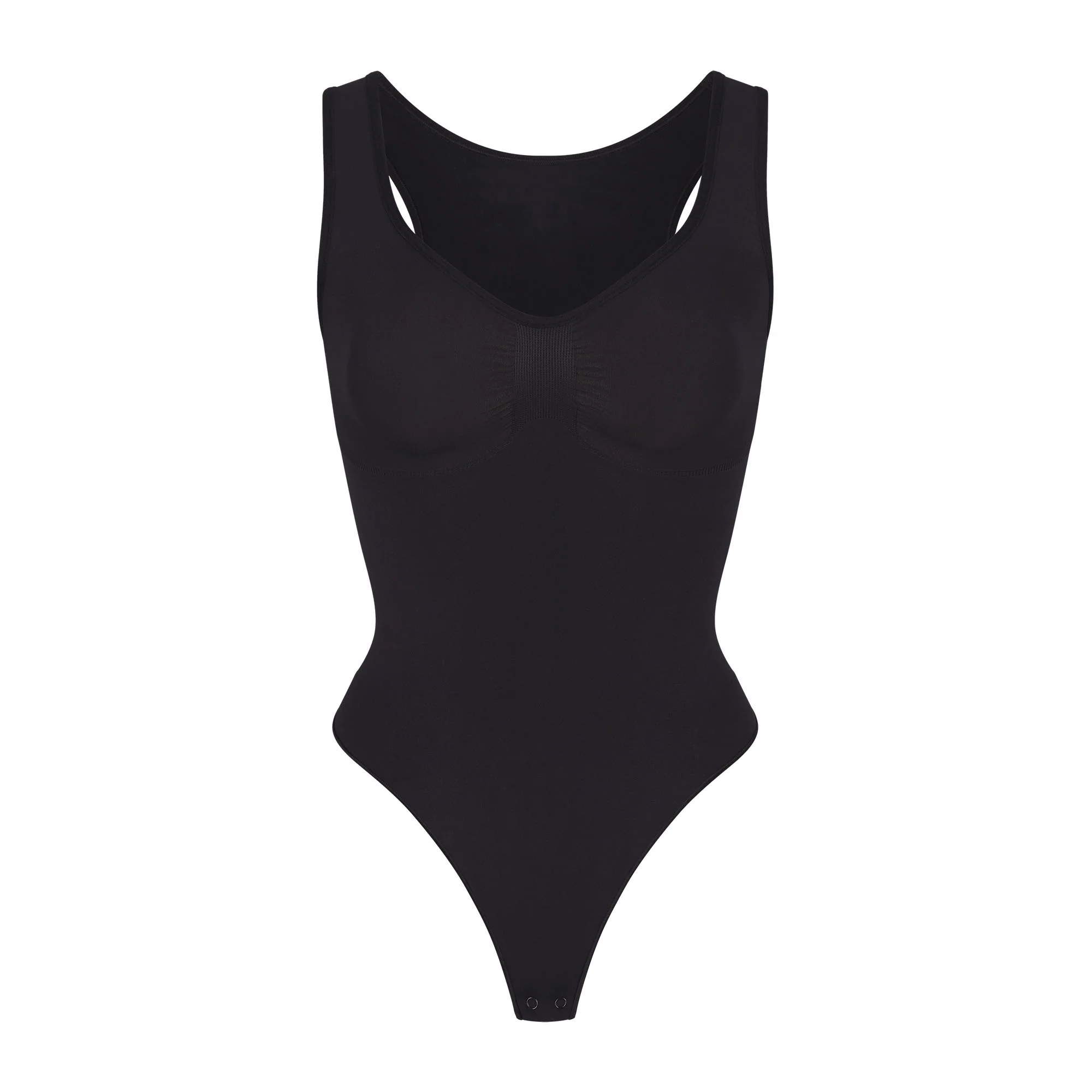 SEAMLESS SCULPT SCOOP NECK THONG BODYSUIT