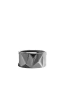 SV925/BKRHO BUMPY RING/SILVER