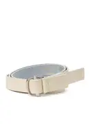 WHITE LEATHER 25MM FREE BELT