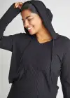Cropped Hoodie(Black,XS)