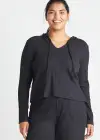 Cropped Hoodie(Black,XS)