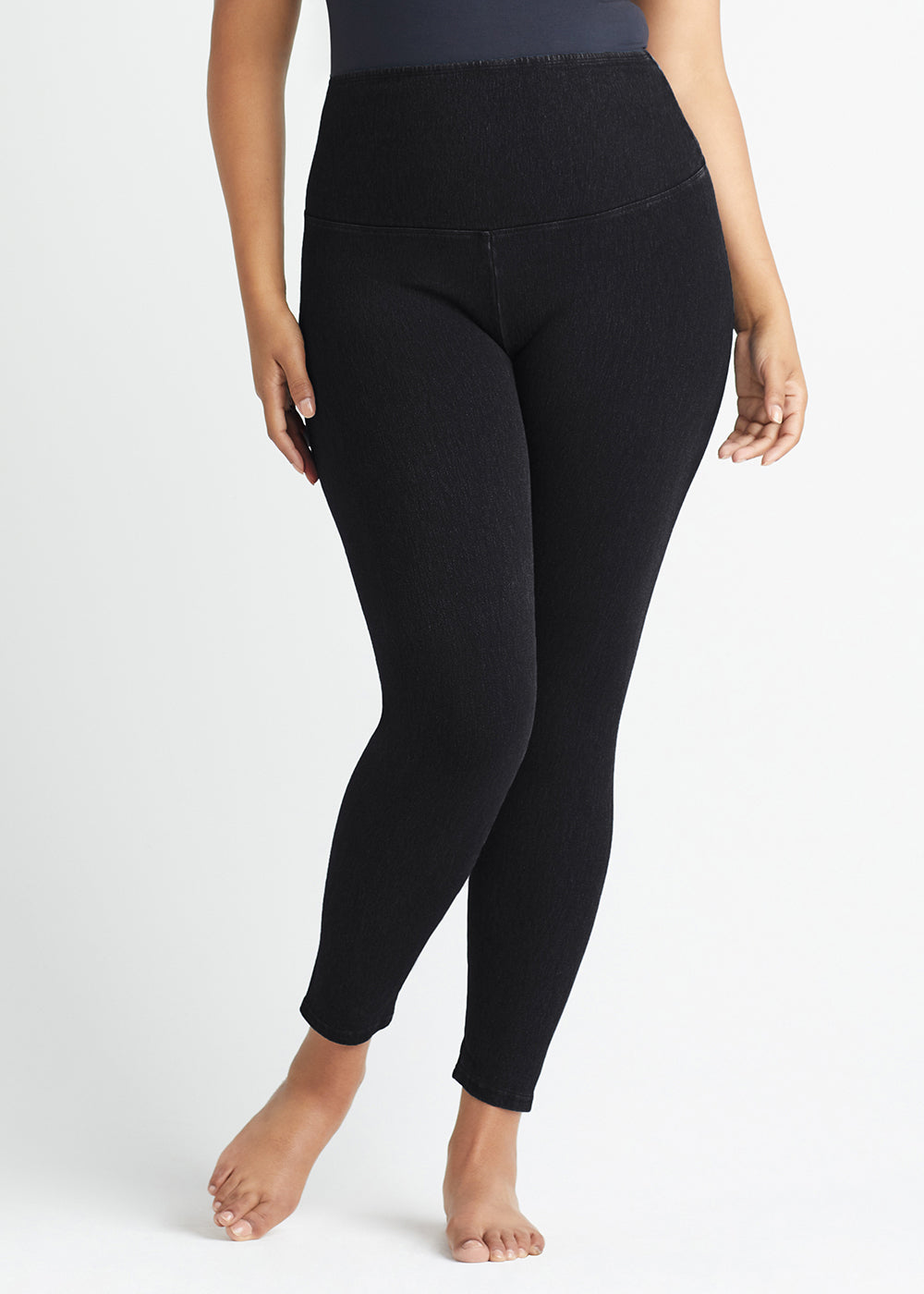 Denim Shaping Legging(Black,XS)