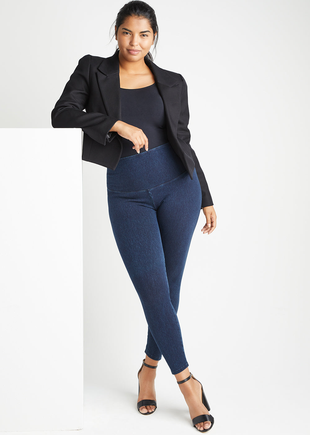 Denim Shaping Legging(True Indigo,XS)