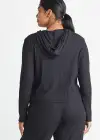 Cropped Hoodie(Black,XS)