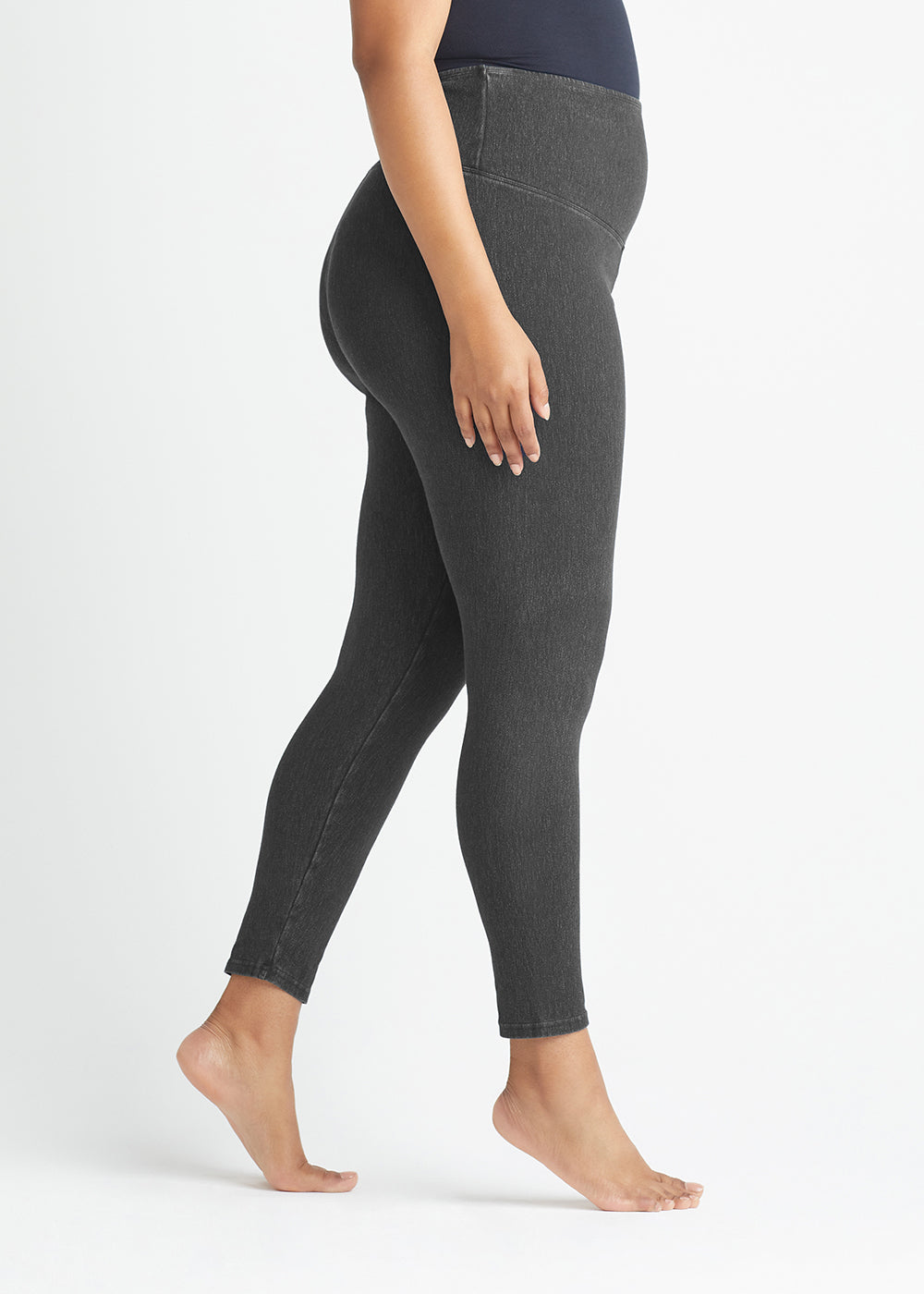 Denim Shaping Legging(Charcoal,XS)