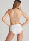 Non-Shaping Bonded Brief w/ Mesh(Blue Blush,S)