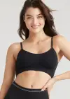 Convertible Scoop Neck Unlined Bralette - Yummie SoftServe™(Black,S/M)