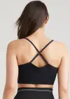Convertible Scoop Neck Unlined Bralette - Yummie SoftServe™(Black,S/M)