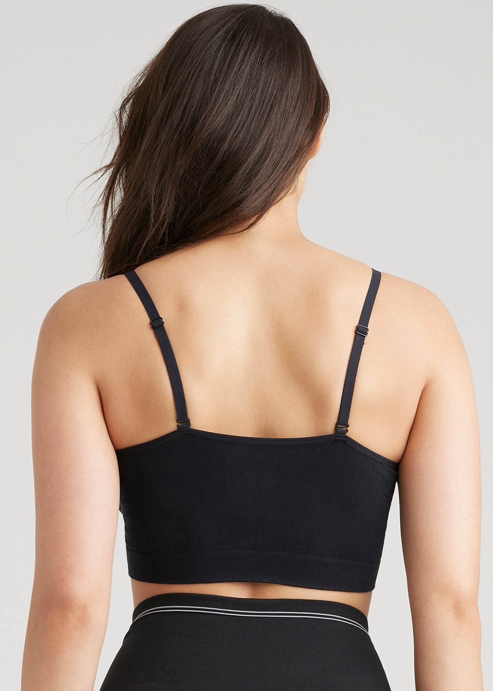Convertible Scoop Neck Unlined Bralette - Yummie SoftServe™(Black,S/M)