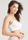 Convertible Scoop Neck Unlined Bralette - Yummie SoftServe™(White,S/M)